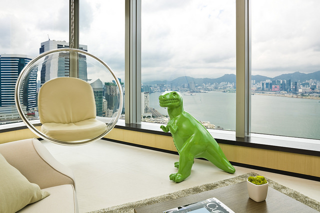 East Hotel東隅酒店。充滿藝術設計的香港海景飯店｜房間裡有恐龍真的要尖叫了
