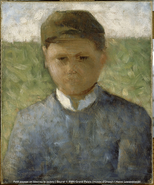喬治．秀拉，《藍衣農夫》，約1882